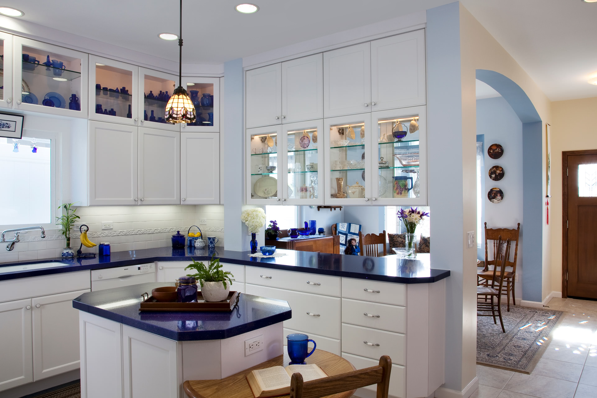 White inset shaker cabinets